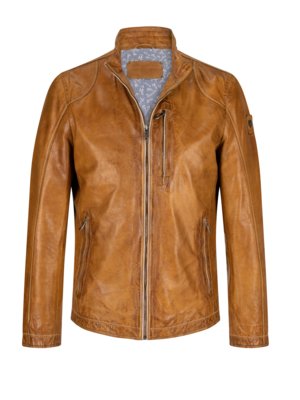 Leather jacket in lamb nappa