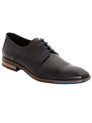 Derby-style business shoes in smooth leather