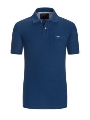 Cotton polo shirt with breast pocket