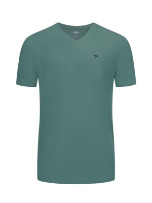 T-shirt-with-V-neck,-extra-long