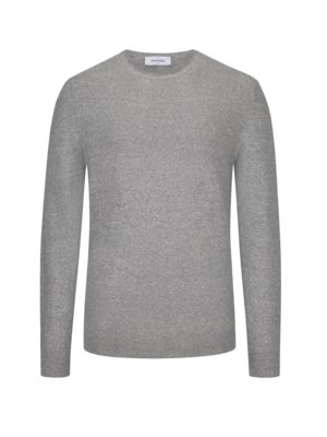 Sweater in a linen and cotton blend