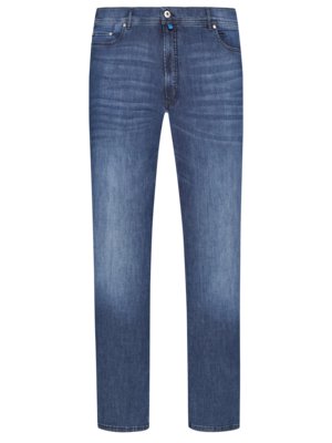 5-Pocket Jeans in Washed-Optik, Futureflex 