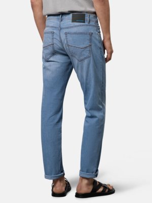 Jeans in washed look, Comfort stretch, ultra lightweight