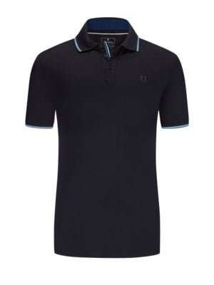 Polo shirt in a cotton blend, extra long