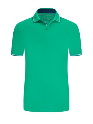 Polo shirt in a cotton blend, extra long