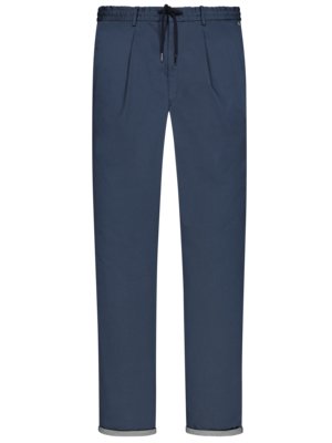Chinos with trouser crease, slim straight