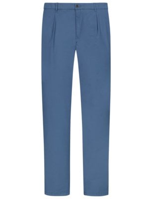 Chinos with micro texture, with trouser crease