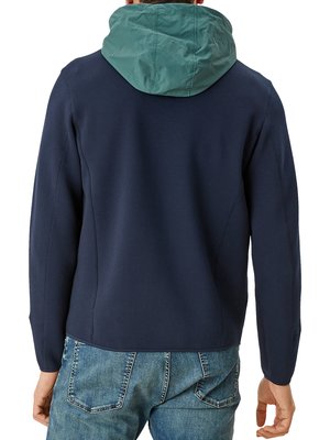 Sweater-jacket-with-nylon-hood
