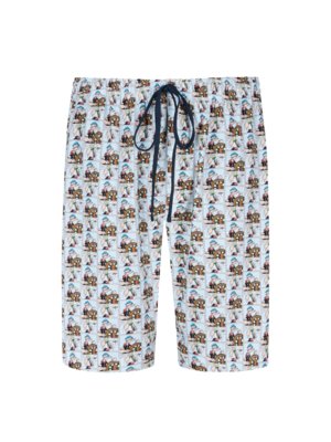 Pyjama shorts with Popeye motif