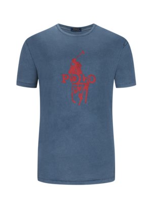 T-Shirt-mit-Logo-Druck