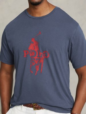 T-Shirt-mit-Logo-Druck