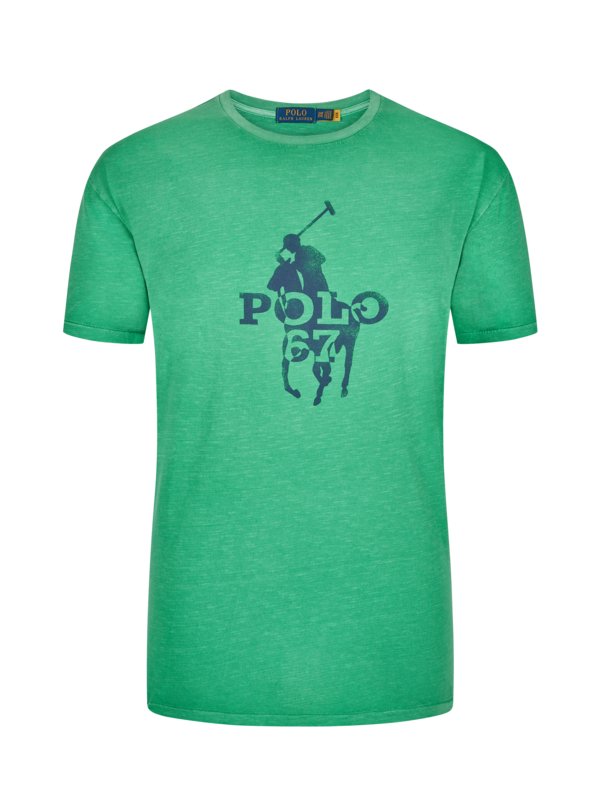 Levně Polo Ralph Lauren, Tričko s potiskem loga Zelená