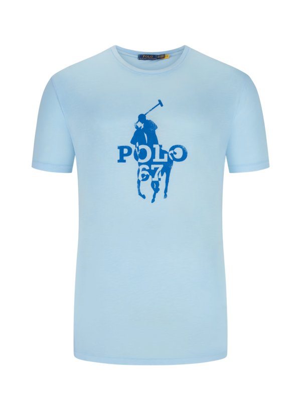Levně Polo Ralph Lauren, Tričko s potiskem loga SvětleModrá