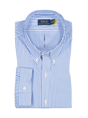Button-down shirt with striped pattern