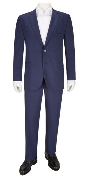 Business suit in a material mix