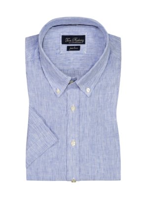 Short-sleeved shirt in linen