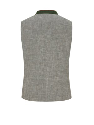 Traditional waistcoat in a linen and virgin wool blend, Ambros