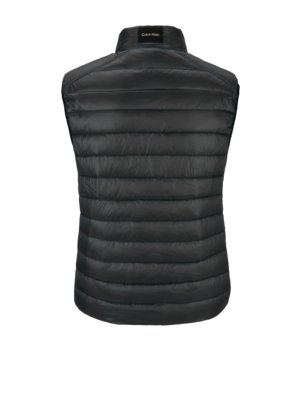 Quilted gilet with logo stripes on the side