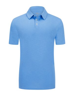 Garment-dyed polo shirt