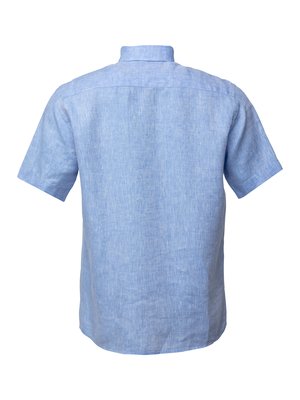 Short-sleeved shirt in linen, extra long