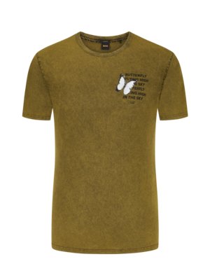 T-Shirt-in-Washed-Optik-mit-Back-Print