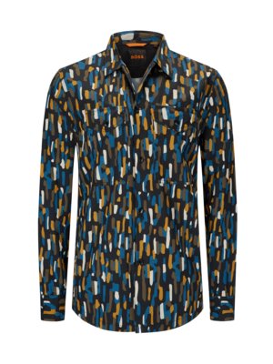 Overshirt with all-over print