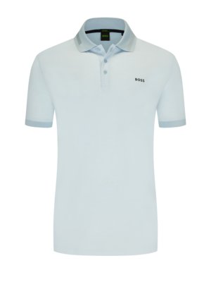 Polo shirt with contrasting seam on the collar