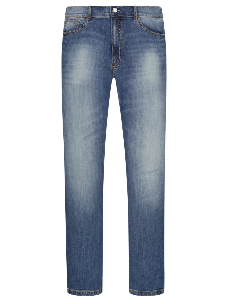 Five-pocket series look, Brax, a | in big & tall vintage , jeans Planet blue HIRMER Blue