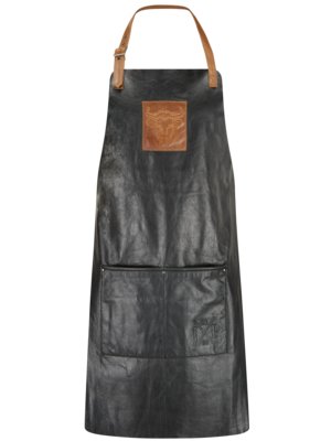 Buffalo leather barbecue apron