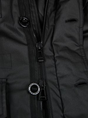 Parka made of waxed cotton, Naval