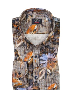 Shirt with floral all over print