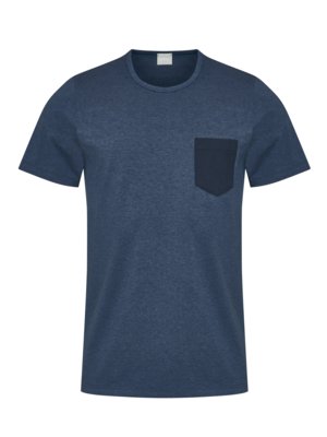 T-Shirt im Baumwoll-Jersey mit Brusttasche