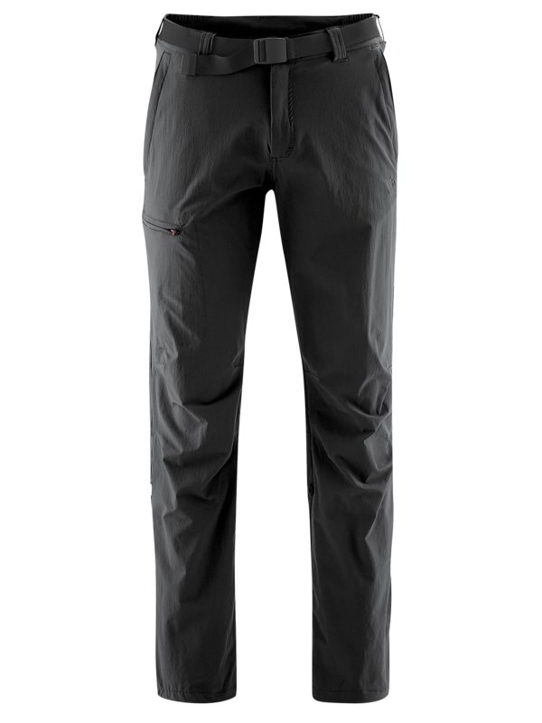 Levně Maier Sports, Trekkingové kalhoty s podílem strečových vláken, Nil Černá
