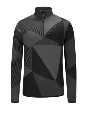 Half-zip cycling jersey with all-over print, P-Imagine