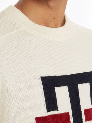 Sweater with embroidered logo