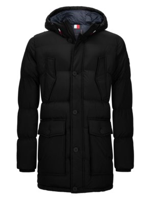 Parka with quilted pattern