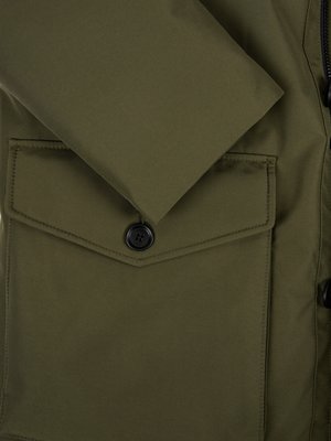 Parka with removable hood