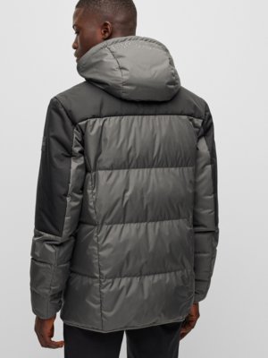 Down jacket in a quilted look