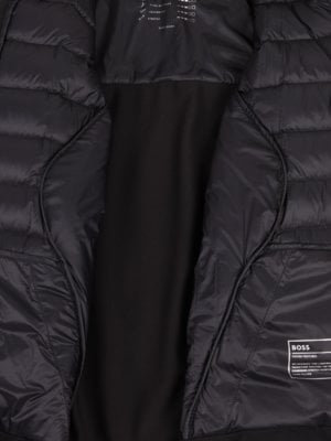 Blouson in a mix of material, softshell with down
