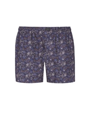 Shorts mit orientalischem Allover-Print