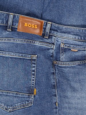 5-Pocket Denim Jeans mit Stretch-Anteil, Bio-Baumwolle