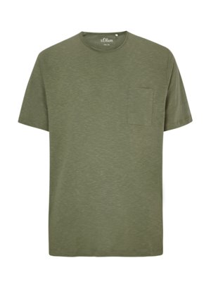 T-Shirt aus reiner Baumwolle, extralang