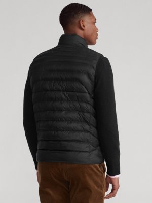 Quilted jacket in a down look, packable