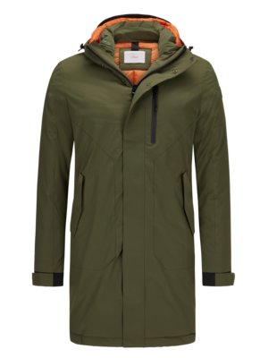 Parka with quilted lining, extra long