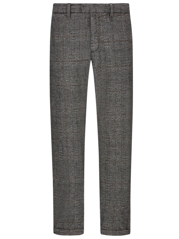 Levně Jack & Jones, Chino kalhoty s glenčekovým vzorem, vzhled vlny Grey