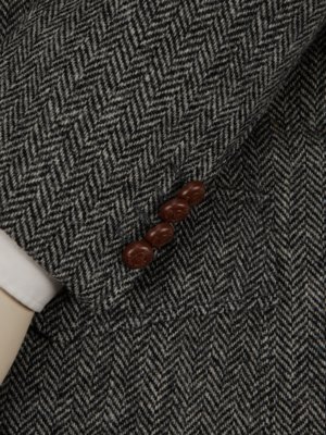 Sakko aus Harris Tweed mit Fischgrätmuster