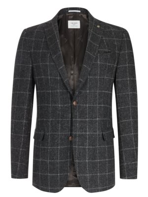 Blazer in Harris tweed with check pattern