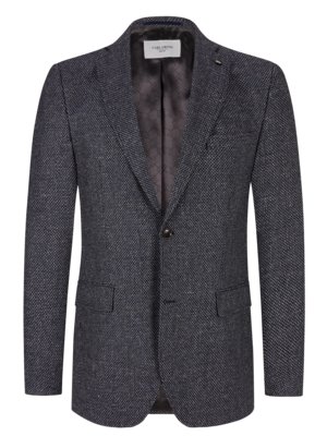 Blazer in delicately textured fabric, Theo
