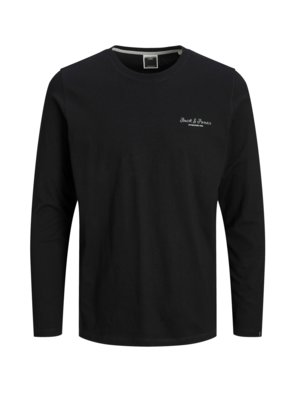 Long-sleeved top with logo print