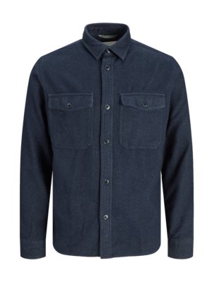 Overshirt in a material blend